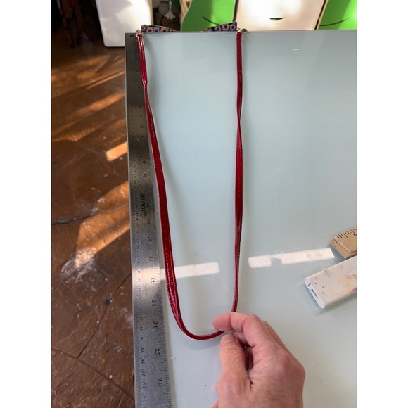 Vera Bradley SWAK Crossbody Bag Floral Red Patent Trim NWOT - Picture 7 of 9